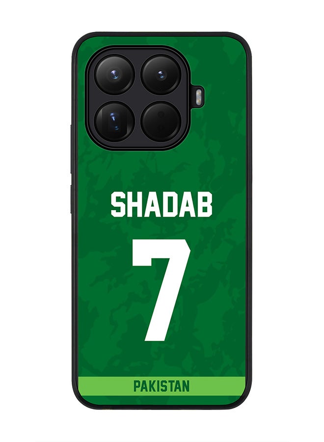 For Xiaomi 15T Pro Case,Slim fit Camera Protection, Shockproof Thin Phone cover  - Pakistan Shadab Khan, Jersey No 7